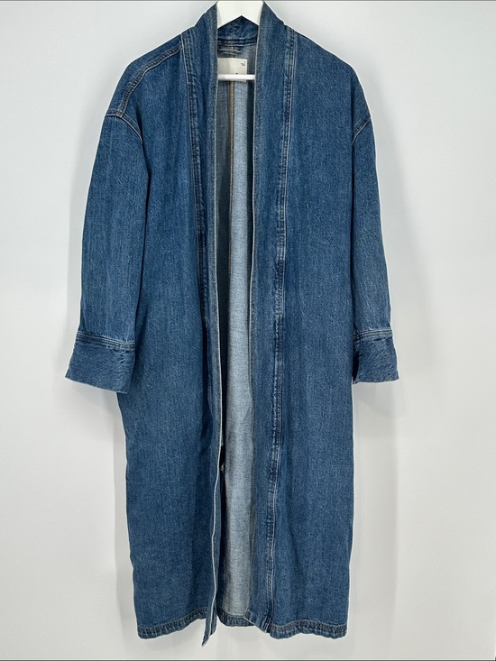 Wilfred Jackets & Blazers - Wilfred Dark Blue Long Denim Jacket